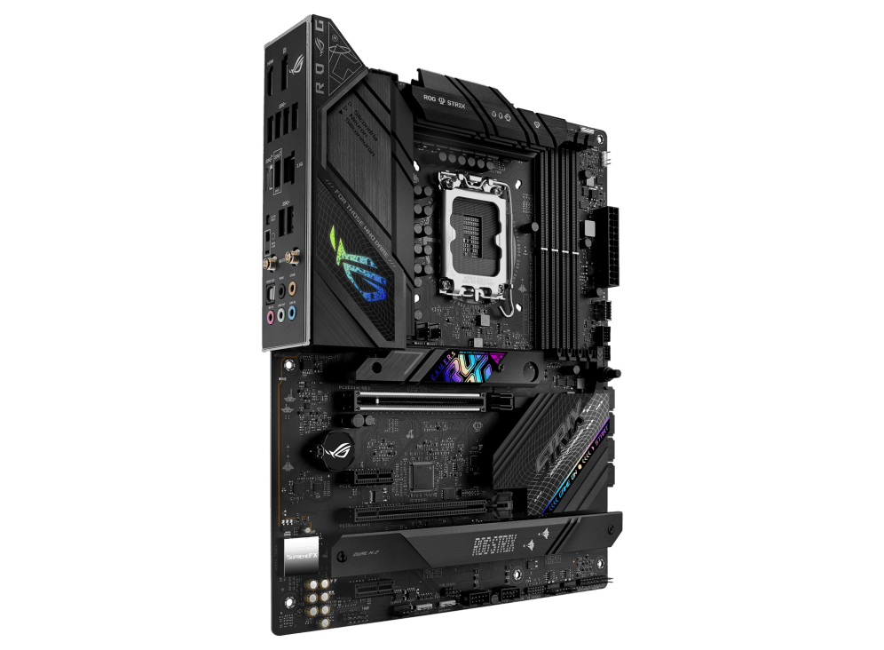 نمای پشت مادربرد ایسوس ROG STRIX B760-F GAMING WIFI